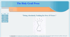 Desktop Screenshot of holygrailpress.com